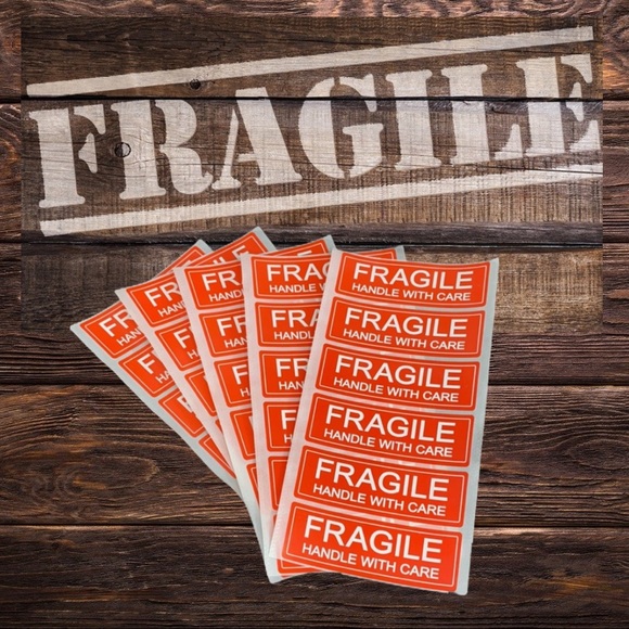 30 FRAGILE Stickers PRICE IS FIRM - Picture 2 of 4
